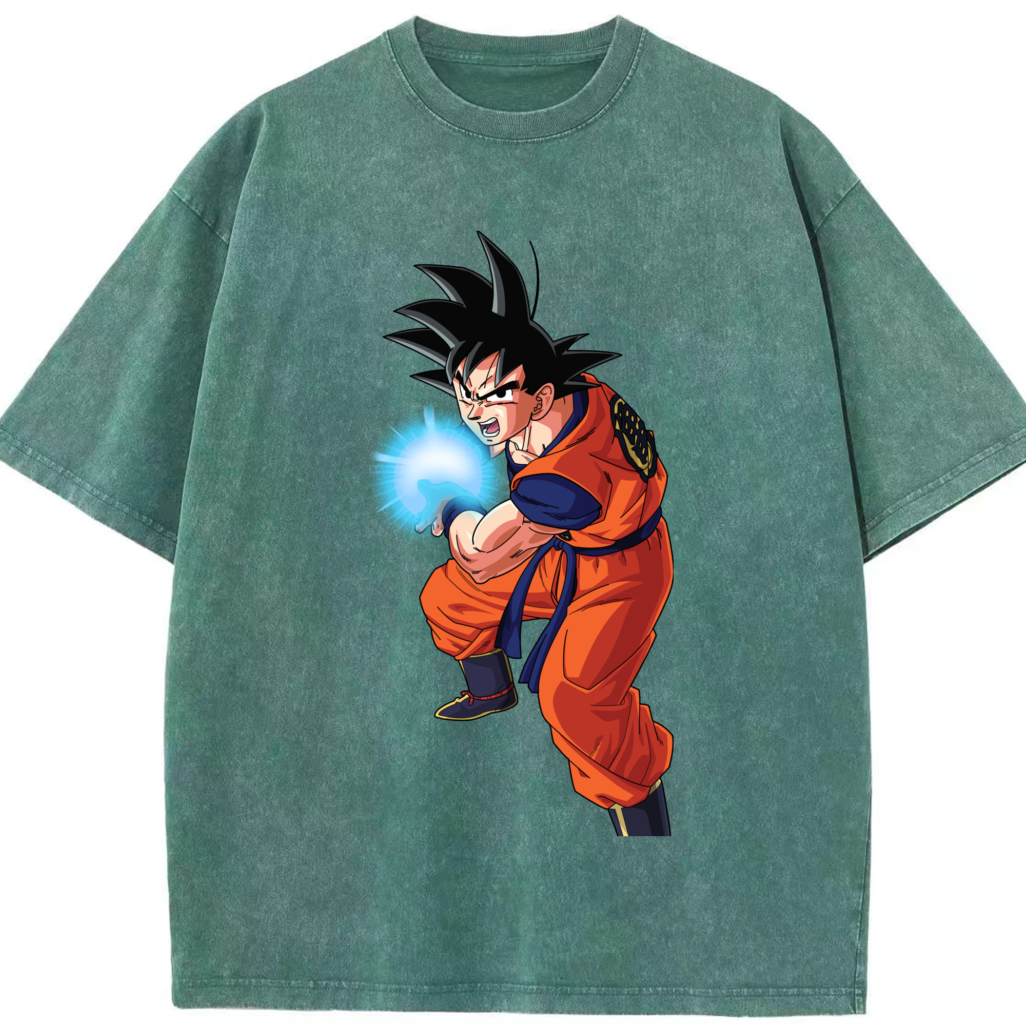 （画像用） ドラゴンボール 孫悟空（そん ごくう）Son Goku カカロット DRAGON BALL Kakarotto 綿100% ヴィンテージ風 半袖Tシャツ（フロントプリント）